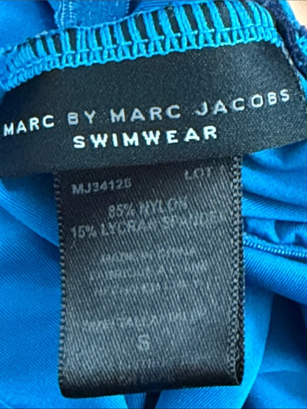 Marc Jacobs Kids Peach & Navy One-Piece Swimsuits